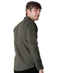 Camisa Hombre Casual Slim Verde Stfashion 50505026