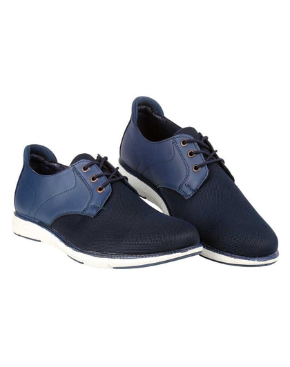 Zapato Oxford Casual Oxford Hombre Azul Stfashion 18204007