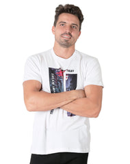 Playera Hombre Moda Camiseta Blanco Stfashion 73404606