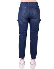 Jeans Mujer Moda Cargo Azul Fergino 52905201