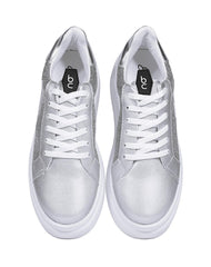 Tenis Mujer Casual Plataforma Plata Stfashion 12304114