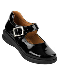 Zapato Niña Escolar Piso Negro Stfashion 10503701