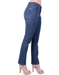 Jeans Mujer Basico Recto Azul Oggi Atraction 59105215