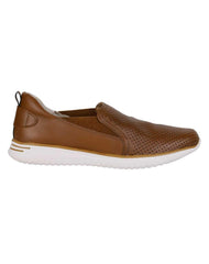 Zapato Mujer Mocasin Casual Piso Café Piel Flexi 02503829