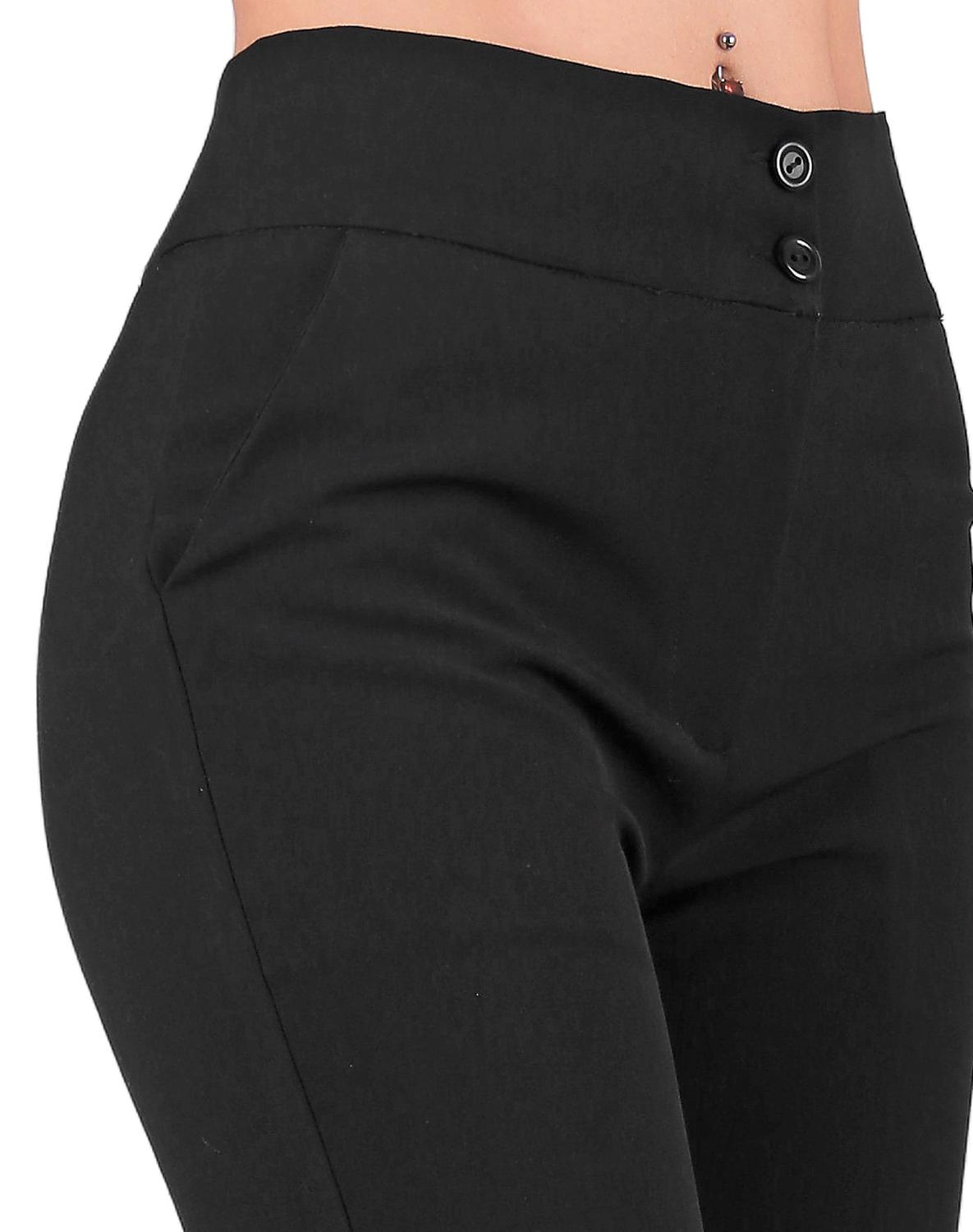 Pantalón Vestir Mujer Stfashion Negro 79304069 Spandex