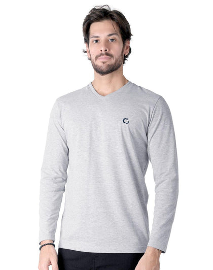 Playera Hombre Basico Camiseta Gris Stfashion 61705009