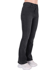 Jeans Mujer Moda Acampanado Negro Stfashion 63105201