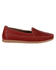 Zapato Mujer Confort Piso Rojo Piel Stfashion 20603801