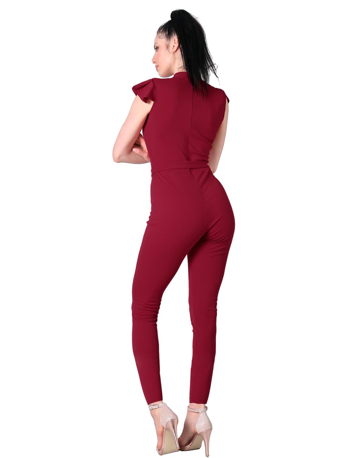 Jumpsuit Formal Mujer Rojo Stfashion 79304433