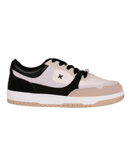 Tenis Mujer Casual Negro Beige Via Urbana 06804104