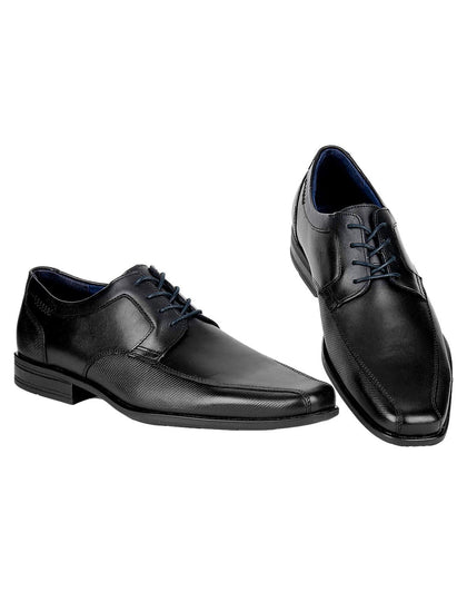 Zapato Hombre Oxford Vestir Oxford Negro Piel Flexi 02503727