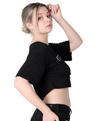 Playera Mujer Moda Camiseta Negro Stfashion 50004885