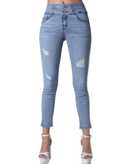 Jeans Mujer Moda Skinny Azul Furor 62106614