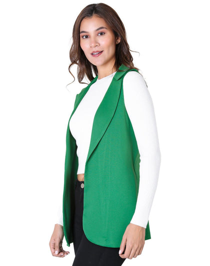 Chaleco Casual Mujer Verde Stfashion 79304636