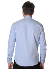 Camisa Hombre Casual Slim Azul Stfashion 50504407