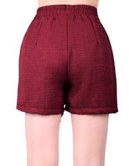 Short Mujer Casual Recto Rojo Stfashion 69705421