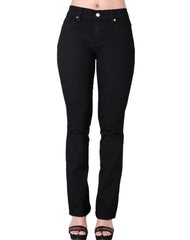 Jeans Mujer Basico Recto Negro Oggi 59105222
