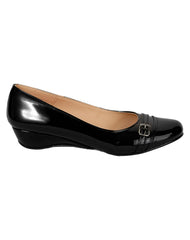 Zapato Mujer Mocasín Casual Cuña Negro Mary Sandy 11203703
