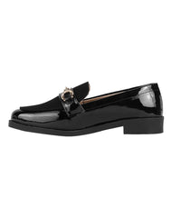 Zapato Mujer Mocasin Vestir Negro Stampa 14104204