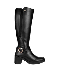 Bota Mujer Casual Tacon Negro Stfashion 12104100