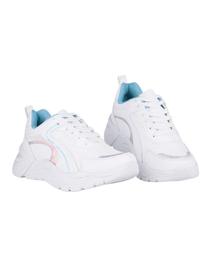 Tenis Mujer Casual Cuña Blanco Stfashion 08704102