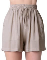 Short Mujer Casual Recto Beige Stfashion 52404608