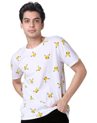 Playera Hombre Moda Camiseta Blanco Pokemon 56505090