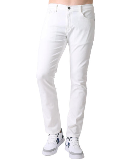 Jeans Hombre Moda Slim Blanco Oggi Iron 59105029
