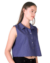 Blusa Mujer Azul Stfashion 79305432