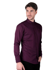 Camisa Hombre Casual Slim Vino Stfashion 50505210