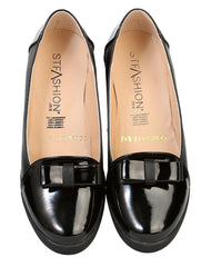 Zapato Mujer Mocasín Casual Negro Salvaje Tentacion 20203702