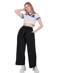 Pantalón Mujer Moda Recto Negro Stfashion 69705206