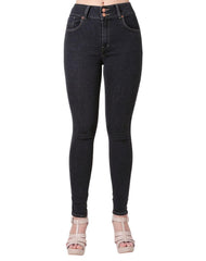 Jeans Mujer Basico Skinny Gris Oggi Katia 59105006