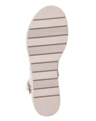 Sandalia Mujer Casual Plataforma Crema Stfashion 12304207