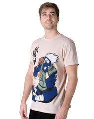 Playera Hombre Moda Camiseta Beige Anime 56505025