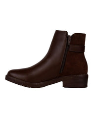 Botin Mujer Casual Tacon Café Lady Paulina 02704113