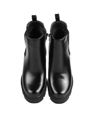 Botin Mujer Casual Tacon Negro Capa De Ozono 06004224