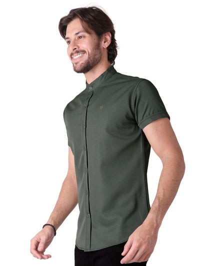 Camisa Hombre Casual Slim Verde Stfashion 50505031