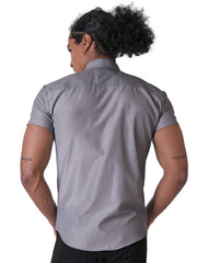Camisa Hombre Casual Slim Gris Stfashion 50504211