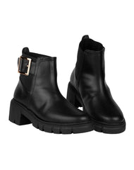 Botin Mujer Casual Tacon Negro Stfashion 00304118