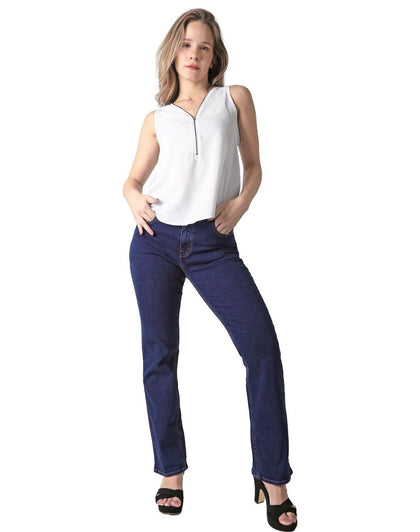Jeans Mujer Basico Regular Azul Oggi Atraction 59105002
