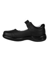 Zapato Niña Escolar Negro Piel Chicle Fresa 18804101