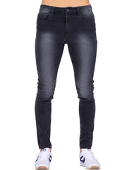 Jeans Básico Hombre Furor Gris 62105610 Mezclilla Stretch
