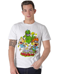 Playera Moda Camiseta Hombre Blanco Nickelodeon 58204826