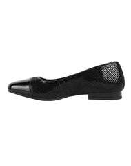 Flat Mujer Negro Piel Flexi 02504233