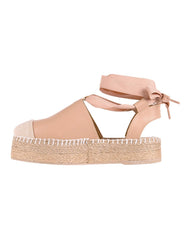 Sandalia Mujer Casual Plataforma Beige Stfashion 08004205