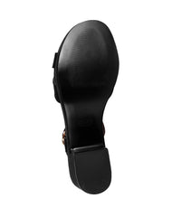 Sandalia Mujer Formal Tacon Negro Lady Paulina 02704203