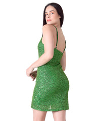 Vestido Mujer Formal Verde Stfashion 64104809