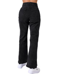 Jeans Mujer Moda Recto Negro American Fly 51405418