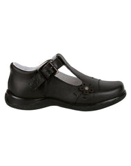 Zapato Niña Escolar Negro Piel Chicle Fresa 18803802